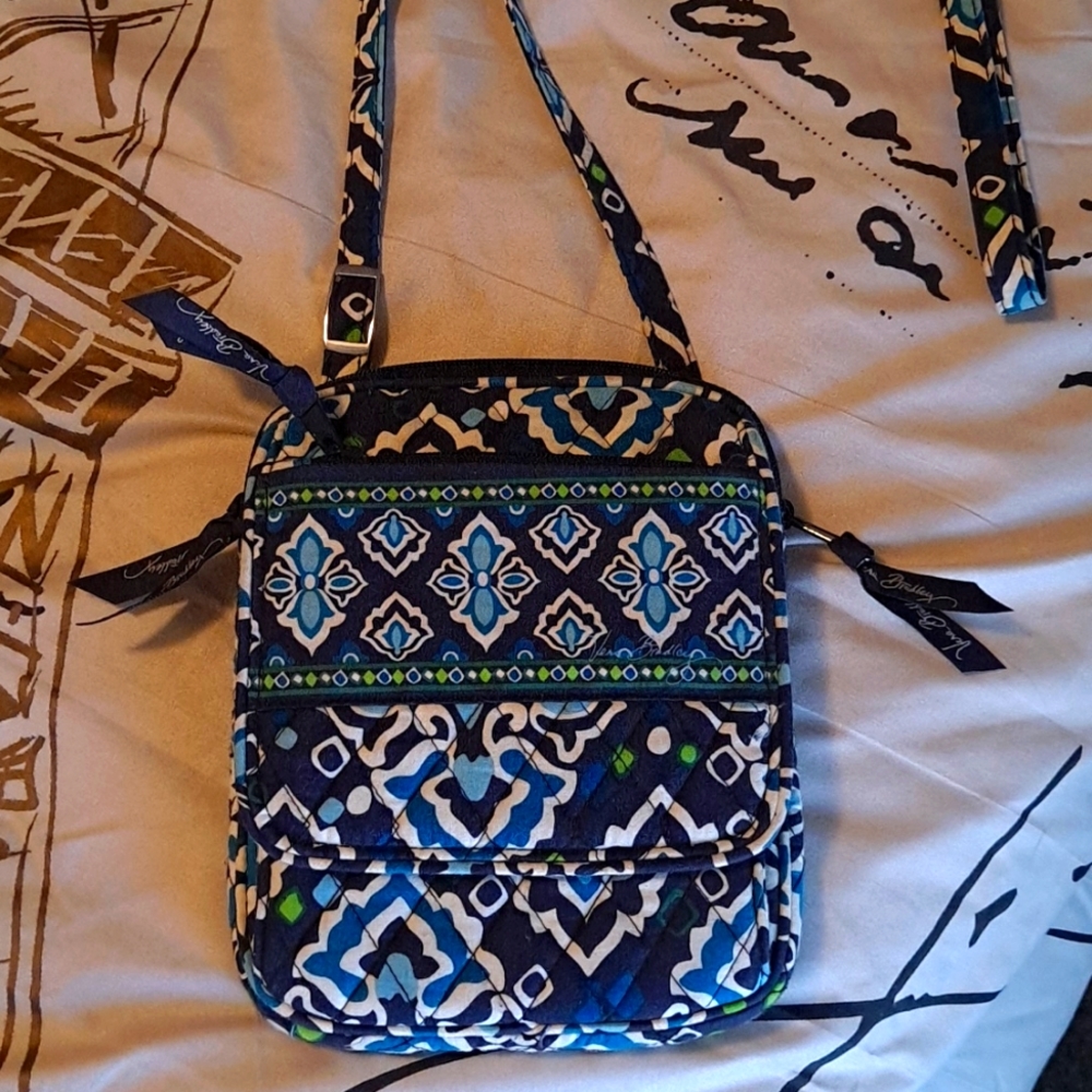 Vera Bradley Quilted Crossbody Bag Mini Hipster Slim Purse NWOT
